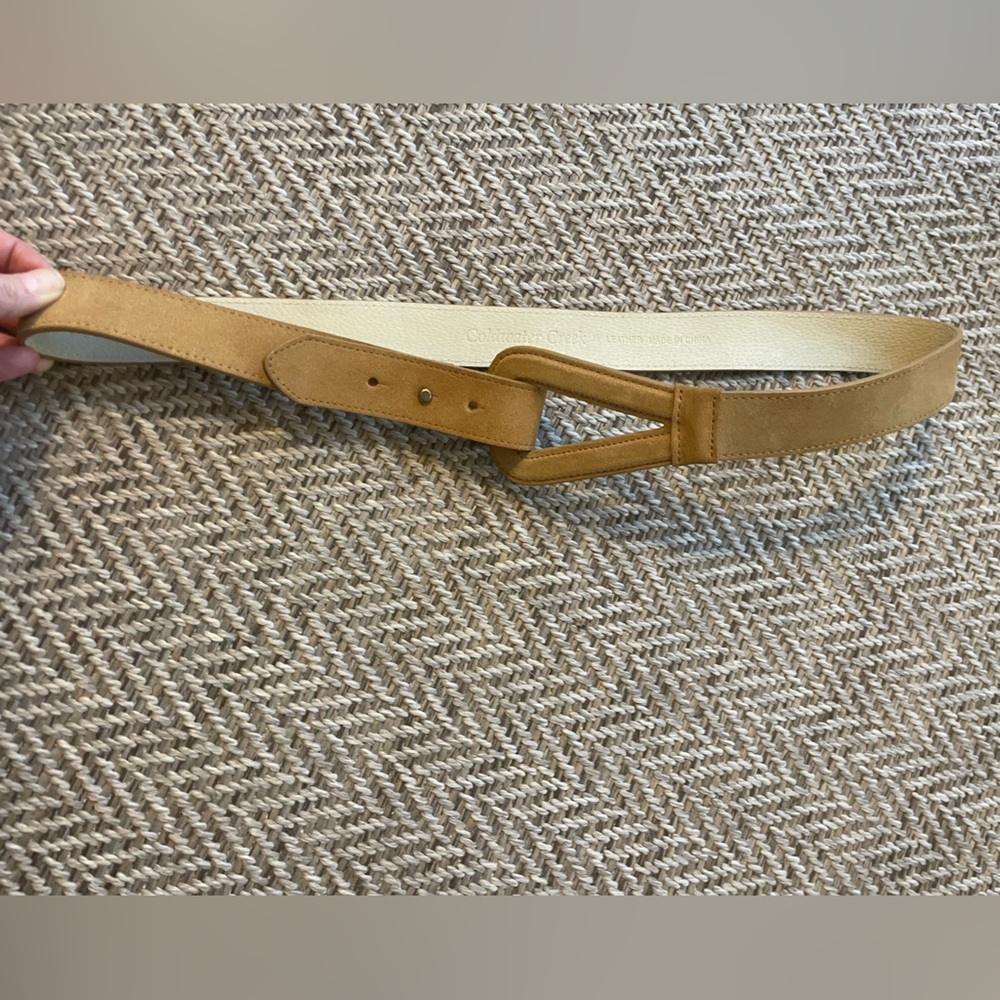Coldwater Creek Folding Suede Loop Belt M